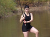 Pepper at Pinnacles : Pepper's Kiss at the Pinnacles.  She likes swords.